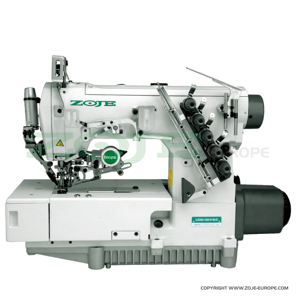 ZOJE ZJ2500A-156M-BD-D3 - Interlok (kapówka) 3-igłowy o płaskim łożu z elektromagnetycznym obcinaniem nici i wbudowanym silnikiem AC Servo - główka - 1 Interlok (kapówka) 3-igłowy o płaskim łożu z elektromagnetycznym obcinaniem nici i wbudowanym silnikiem AC Servo - główka
