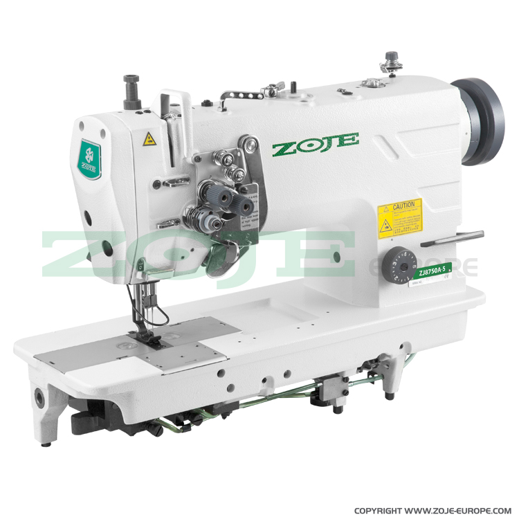ZOJE ZJ8750A-5 SET - Stebnówka dwuigłowa do średnich i grubych materiałów, wyłączane igły, duże chwytacze, z energooszczędnym silnikiem AC Servo - maszyna do szycia kompletna - 1 Stebnówka dwuigłowa do średnich i grubych materiałów, wyłączane igły, duże chwytacze, z energooszczędnym silnikiem AC Servo - maszyna do szycia kompletna