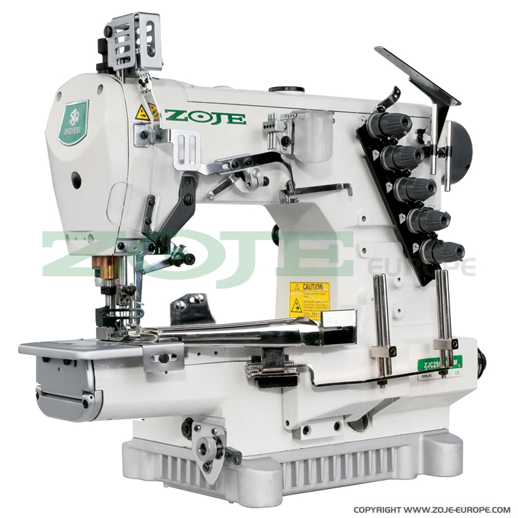 ZOJE ZJC2503-156M-BD SET - Interlok (kapówka) 3-igłowy do lamowania, o cylindrycznym łożu, z wbudowanym silnikiem AC Servo i pozycjonowaniem igieł - maszyna do szycia kompletna - 1 Interlok (kapówka) 3-igłowy do lamowania, o cylindrycznym łożu, z wbudowanym silnikiem AC Servo i pozycjonowaniem igieł - maszyna do szycia kompletna