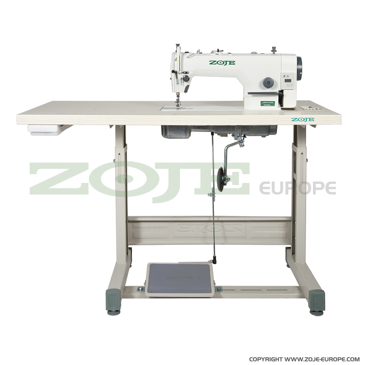 ZOJE ZJ9513G-5/02 Z SET - Stebnówka do grubych materiałów, z wbudowanym silnikiem AC Servo i sterowaniem, z automatycznym pozycjonowaniem igły - maszyna kompletna - 1 Stebnówka do grubych materiałów, z wbudowanym silnikiem AC Servo i sterowaniem, z automatycznym pozycjonowaniem igły - maszyna kompletna