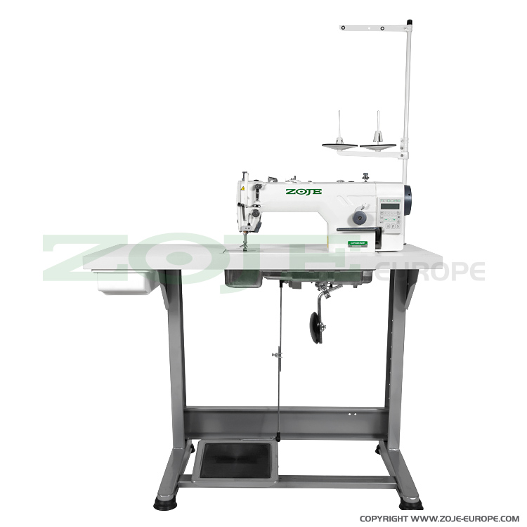 ZOJE ZJ9703AR-D4J/02 SET - Stebnówka automatyczna do lekkich i średnich materiałów, z wbudowanym silnikiem AC Servo i sterowaniem - maszyna kompletna - 1 Stebnówka automatyczna do lekkich i średnich materiałów, z wbudowanym silnikiem AC Servo i sterowaniem - maszyna kompletna