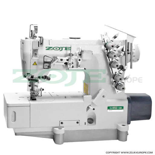 ZOJE ZJW562A-1-BD (6.4mm) - Interlok (kapówka) 3-igłowy o płaskim łożu z wbudowanym silnikiem AC Servo i automatycznym pozycjonowaniem igieł - główka - 1 Interlok (kapówka) 3-igłowy o płaskim łożu z wbudowanym silnikiem AC Servo i automatycznym pozycjonowaniem igieł - główka