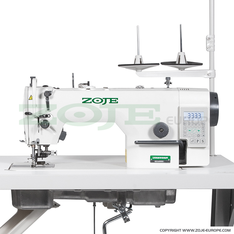 ZOJE ZJ5303AR-48-W-D2-02-PF - Stebnówka automatyczna z odkrawaczem, do lekkich i średnich materiałów, z wbudowanym silnikiem AC Servo - główka - 1 Stebnówka automatyczna z odkrawaczem, do lekkich i średnich materiałów, z wbudowanym silnikiem AC Servo - główka