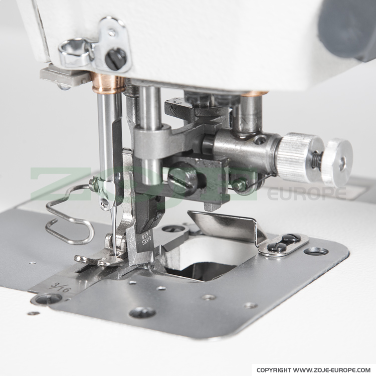 ZOJE ZJ5303AR-48-W-D2-02-PF SET - Stebnówka automatyczna z odkrawaczem, do lekkich i średnich materiałów, z wbudowanym silnikiem AC Servo - maszyna do szycia kompletna - 2 Stebnówka automatyczna z odkrawaczem, do lekkich i średnich materiałów, z wbudowanym silnikiem AC Servo - maszyna do szycia kompletna