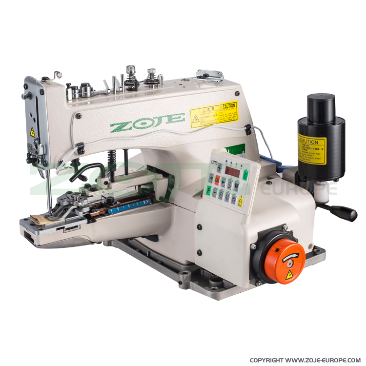 ZOJE ZJ1377-BD SET - Guzikarka z elektronicznym wyborem liczby ściegów i wbudowanym silnikiem AC SERVO- maszyna do szycia kompletna - 1 Guzikarka z elektronicznym wyborem liczby ściegów i wbudowanym silnikiem AC SERVO- maszyna do szycia kompletna