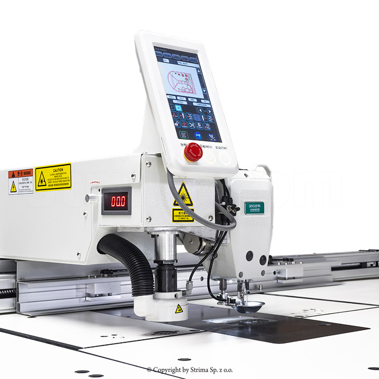 ZOJE ZJ-M6-GS900-SF-LASER K2-V2 SET - Maszyna do stebnowania programowanych wzorów na bardzo dużych elementach - 4 Maszyna do stebnowania programowanych wzorów na bardzo dużych elementach