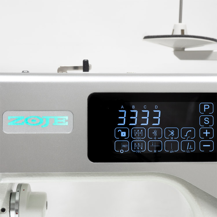 ZOJE A5300-D4-TP-02 SET - Stebnówka automatyczna z odkrawaczem, do lekkich i średnich materiałów, z wbudowanym silnikiem AC Servo i pozycjonowaniem igły - główka - 4 Stebnówka automatyczna z odkrawaczem, do lekkich i średnich materiałów, z wbudowanym silnikiem AC Servo i pozycjonowaniem igły - główka