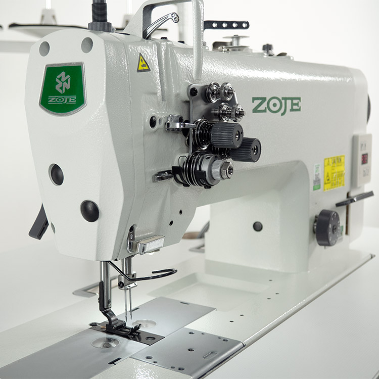 ZOJE ZJ8720A-5-BD SET - Stebnówka dwuigłowa do średnich i grubych materiałów, duże chwytacze, z wbudowanym silnikiem AC Servo - maszyna do szycia kompletna - 3 Stebnówka dwuigłowa do średnich i grubych materiałów, duże chwytacze, z wbudowanym silnikiem AC Servo - maszyna do szycia kompletna