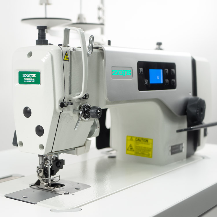 ZOJE A5300-G/02 SET - Stebnówka z odkrawaczem, do lekkich i średnich materiałów, z wbudowanym silnikiem AC Servo i pozycjonowaniem igły - maszyna kompletna - 3 Stebnówka z odkrawaczem, do lekkich i średnich materiałów, z wbudowanym silnikiem AC Servo i pozycjonowaniem igły - maszyna kompletna