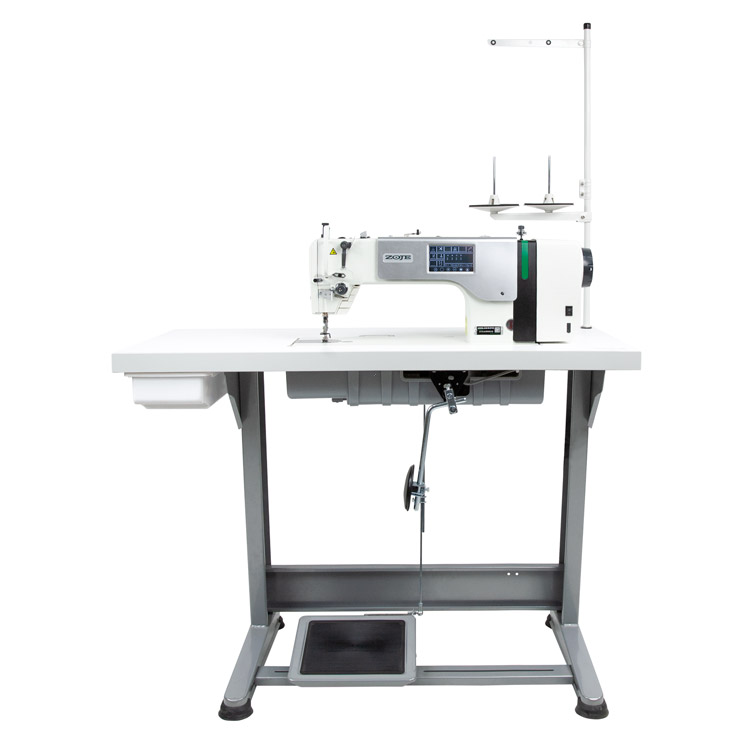 ZOJE A9200L-D4S-W-CP SET - Stebnówka automatyczna do lekkich i średnich materiałów, z wbudowanym silnikiem AC Servo i sterowaniem - maszyna do szycia kompletna - 1 Stebnówka automatyczna do lekkich i średnich materiałów, z wbudowanym silnikiem AC Servo i sterowaniem - maszyna do szycia kompletna