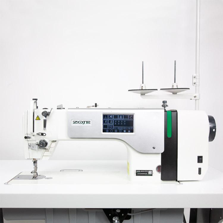 ZOJE A9200L-D4S-W-CP SET - Stebnówka automatyczna do lekkich i średnich materiałów, z wbudowanym silnikiem AC Servo i sterowaniem - maszyna do szycia kompletna - 2 Stebnówka automatyczna do lekkich i średnich materiałów, z wbudowanym silnikiem AC Servo i sterowaniem - maszyna do szycia kompletna