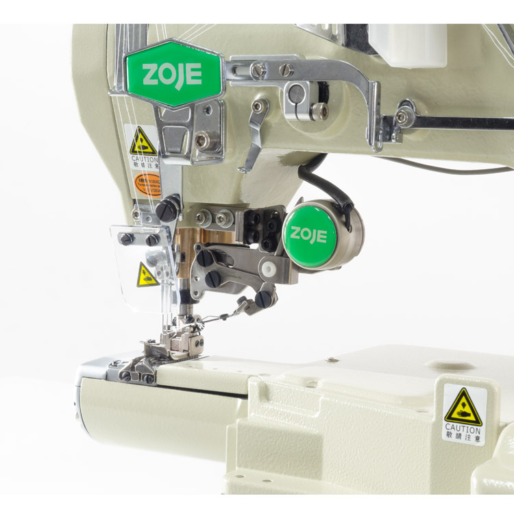 ZOJE ZJ-C720T-356-EWT-I SET - Interlok (kapówka) 3-igłowy o małym cylindrycznym łożu, z wbudowanym silnikiem AC Servo i pełną automatyką - maszyna kompletna - 4 Interlok (kapówka) 3-igłowy o małym cylindrycznym łożu, z wbudowanym silnikiem AC Servo i pełną automatyką - maszyna kompletna
